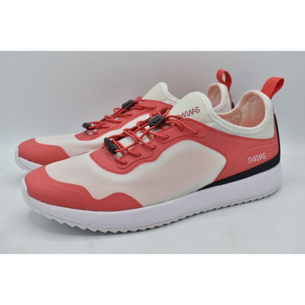 SWIMS‎ Mens Size 10 Ocean Runner White Orange Red Sneakers Shoes